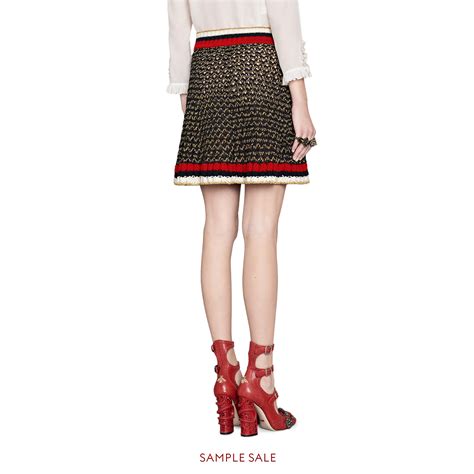 gucci lurex print skirt|GUCCI® US Official Site .